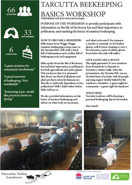 Case Study - Basics of Beekeeping at Tarcutta Case Study - Basics of Beekeeping at Tarcutta