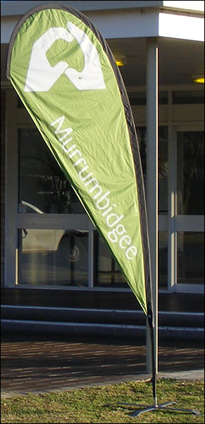 Teardrop banner Teardrop banner
